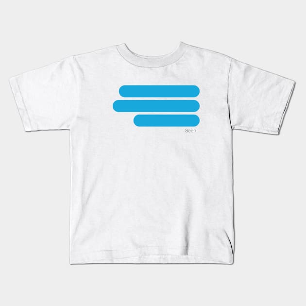 "Seen Notification" Kids T-Shirt by The chrisyamao Store